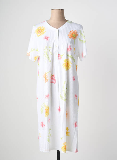 Chemise de nuit blanc PILL femme