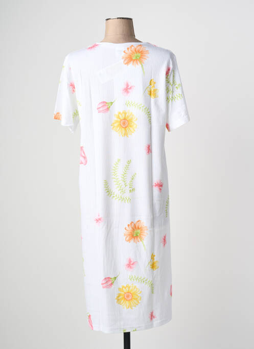 Chemise de nuit blanc PILL femme