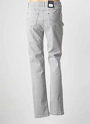 Jeans coupe droite stretch taille normale gris ANNA MONTANA femme