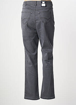 Pantalon droit stretch taille normale gris ANNA MONTANA femme