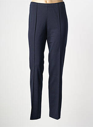 Pantalon slim taille élastique taille normale bleu BARBARA LEBEK femme