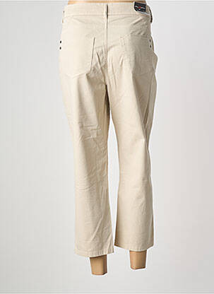 Pantalon 7/8 stretch taille normale beige ANNA MONTANA femme