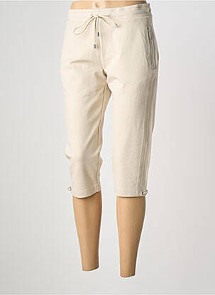Pantacourt stretch taille normale beige HAJO femme