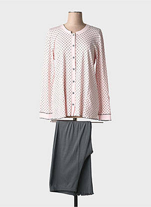 Pyjama coupe droite rose CANAT femme