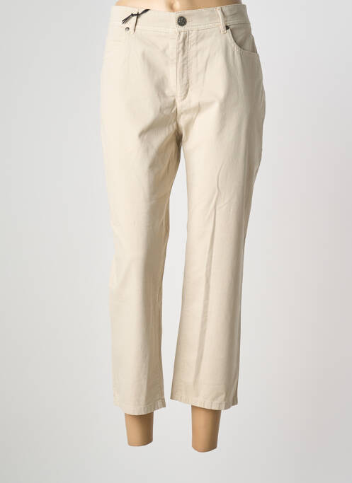 Pantalon 7/8 beige ANNA MONTANA femme