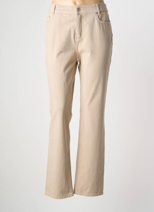 Pantalon droit beige ANNA MONTANA femme