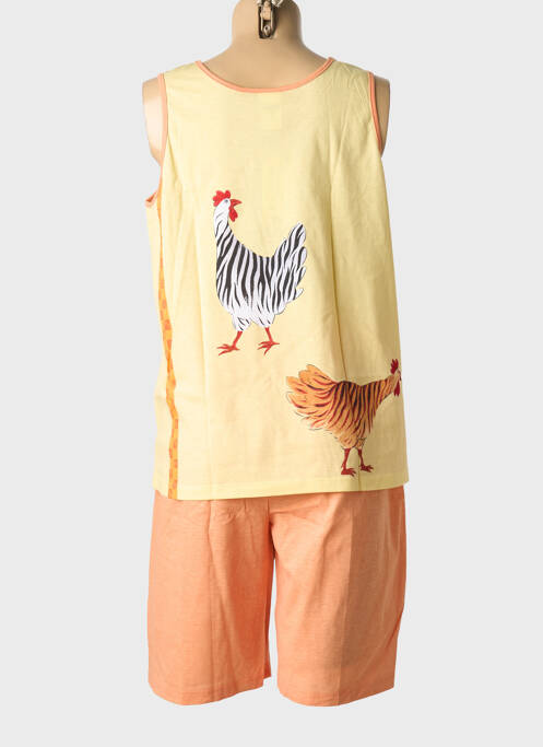 Pyjashort jaune PILL femme