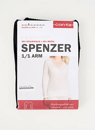 Top/caraco tissage jersey noir CON-TA femme