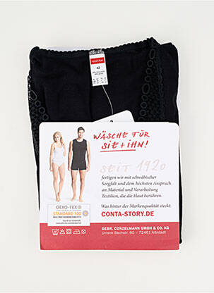 Top/caraco tissage jersey noir CON-TA femme