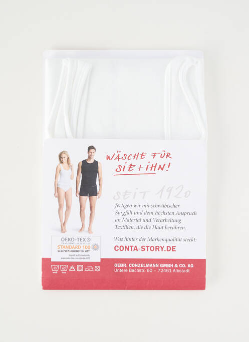 Top/caraco blanc CON-TA femme