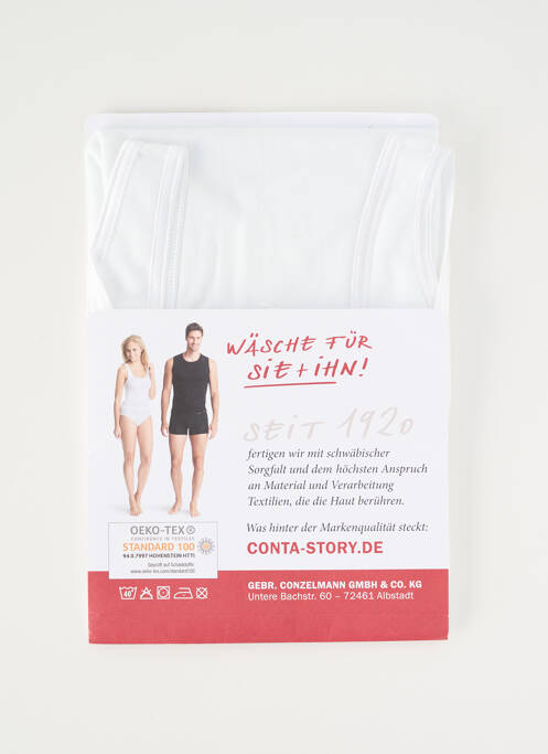 Top/caraco blanc CON-TA femme