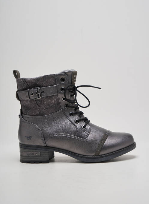 Bottines/Boots argent MUSTANG pour femme