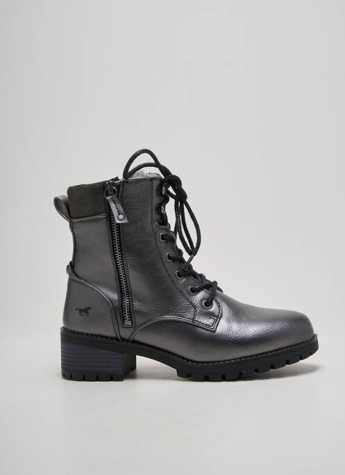 Bottines/Boots argent MUSTANG pour femme