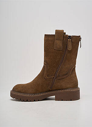 Bottines/boots nubuck talon plat jusqu'à 3cm marron TAMARIS femme