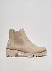 Bottines/Boots beige RIEKER pour femme seconde vue