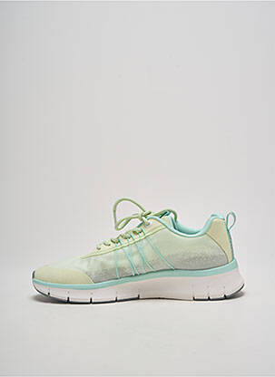 Baskets semelle amovible talon plat jusqu'à 3cm vert TAMARIS femme