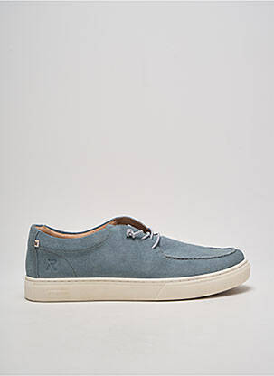 Baskets fermeture elastique bout rond bleu RIEKER homme