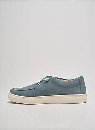 Baskets fermeture elastique bout rond bleu RIEKER homme