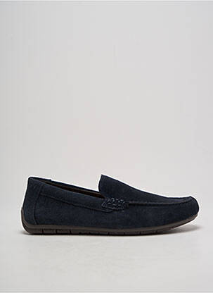 Mocassins semelle amovible bout rond bleu RIEKER homme