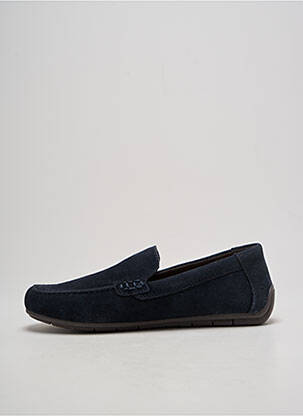 Mocassins semelle amovible bout rond bleu RIEKER homme