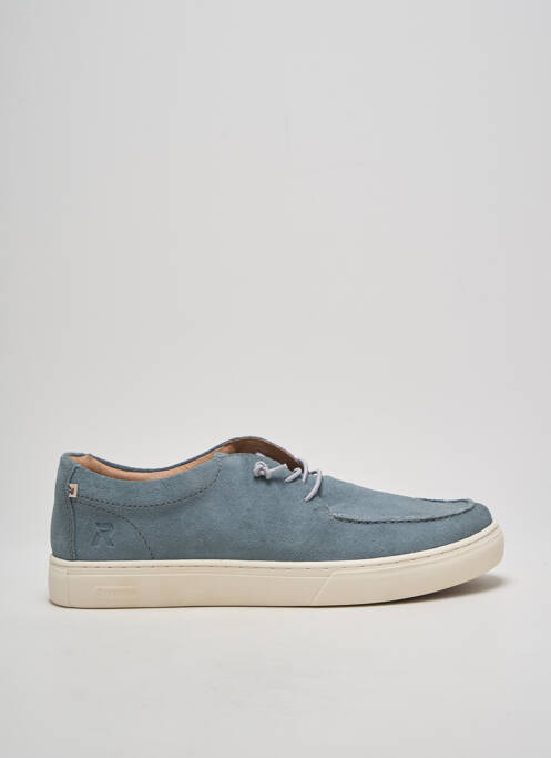Baskets fermeture elastique bout rond bleu RIEKER homme