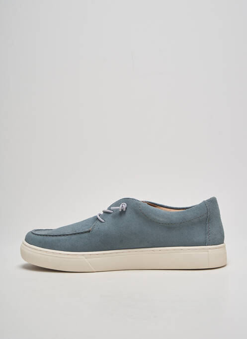Baskets fermeture elastique bout rond bleu RIEKER homme