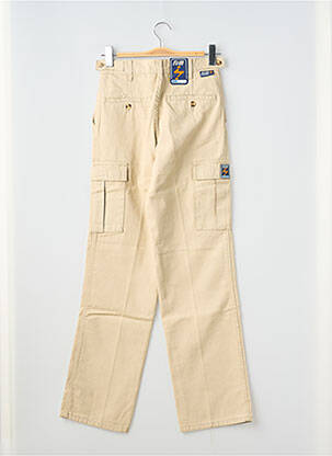 Pantalon cargo taille haute taille haute beige REDMAN femme