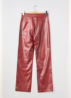 Pantalon droit taille haute taille haute orange EXIT femme
