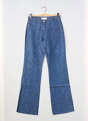 Jeans coupe droite taille haute taille haute bleu JOST femme