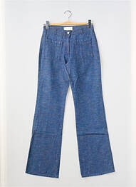 Jeans coupe droite taille haute taille haute bleu JOST femme