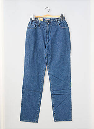 Jeans coupe droite stretch taille normale bleu REDMAN femme
