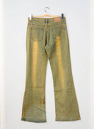 Jean coupe flare stretch taille haute vert INTRAMA                        $ femme