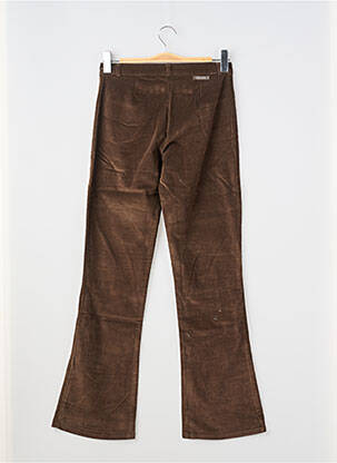 Pantalon flare stretch taille haute marron GALLIANO femme