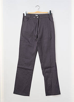 Pantalon slim tissage popeline taille normale gris FRENCH COAST femme