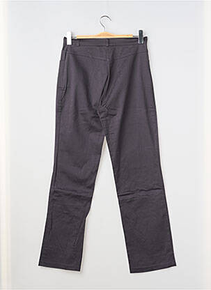 Pantalon slim tissage popeline taille normale gris FRENCH COAST femme