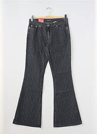 Jean coupe flare taille normale taille normale noir REDMAN femme