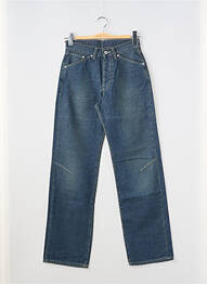 Jeans coupe droite taille haute taille haute bleu JOST femme