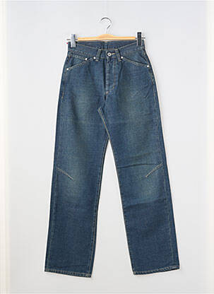 Jeans coupe droite taille haute taille haute bleu JOST femme