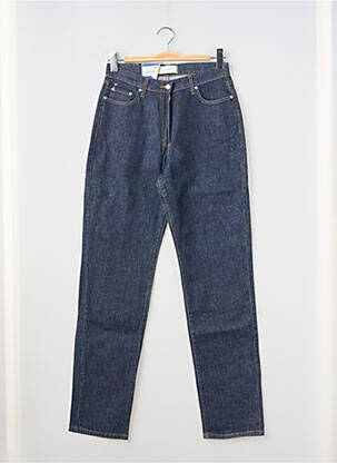 Jeans coupe slim tissage brut taille haute bleu JOST femme