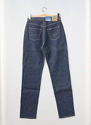 Jeans coupe slim tissage brut taille haute bleu JOST femme