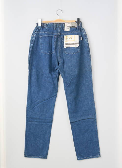 Jeans coupe droite stretch taille normale bleu REDMAN femme