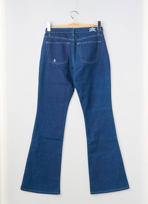 Jean coupe flare stretch taille haute bleu REDMAN femme