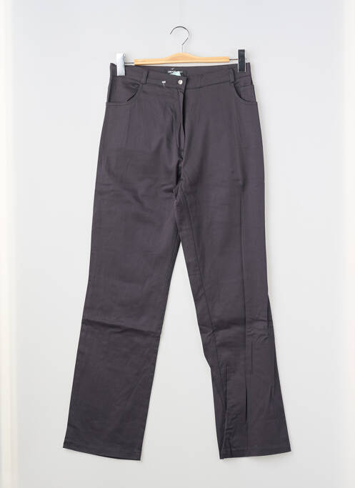 Pantalon slim tissage popeline taille normale gris FRENCH COAST femme