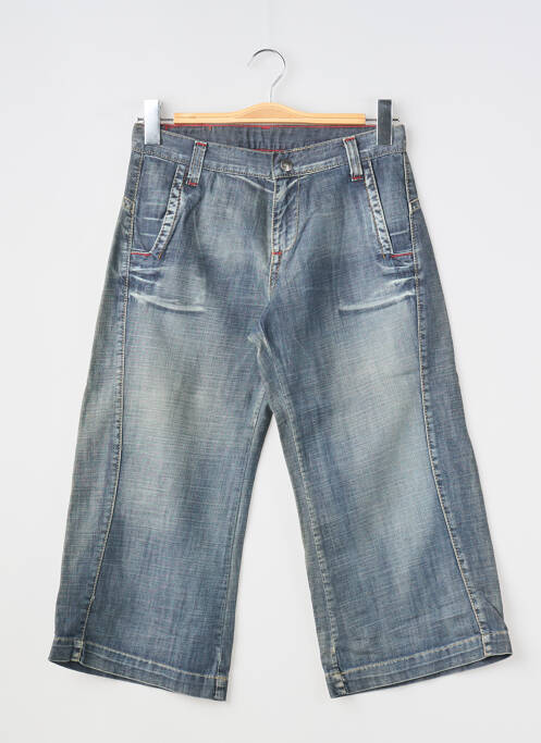 Pantacourt délavé taille ajustable bleu CKS fille