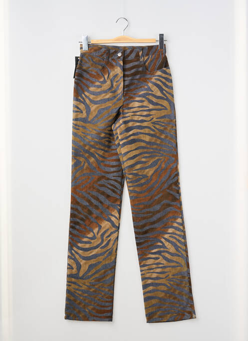 Jeans coupe droite marron LUCCHINI femme