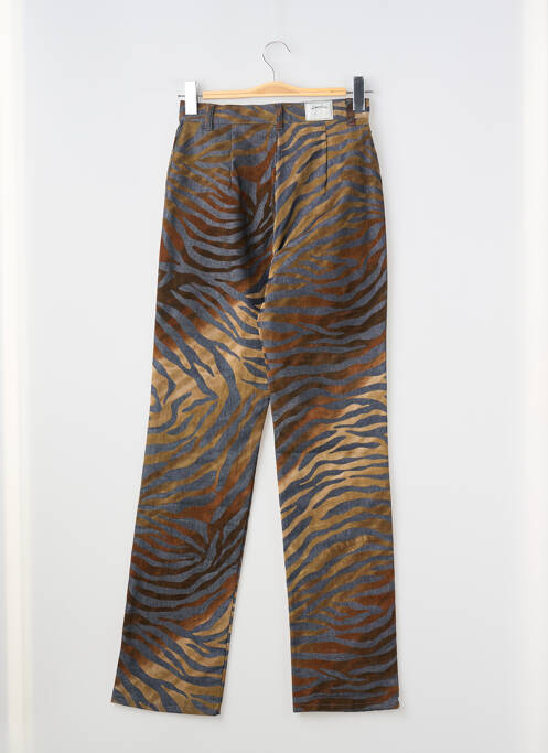 Jeans coupe droite marron LUCCHINI femme