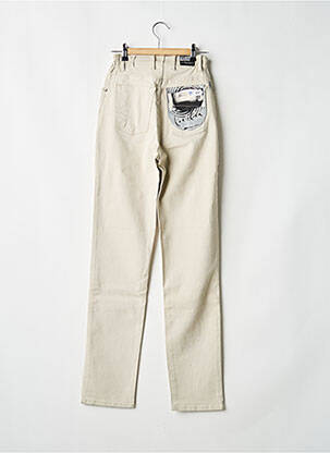 Jeans coupe slim stretch taille normale beige REDMAN femme