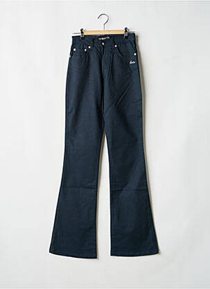 Pantalon flare stretch taille normale bleu REDMAN femme