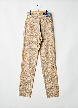Pantalon slim stretch taille normale beige REDMAN femme