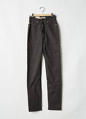 Pantalon slim tissage enduit taille normale noir JOST femme